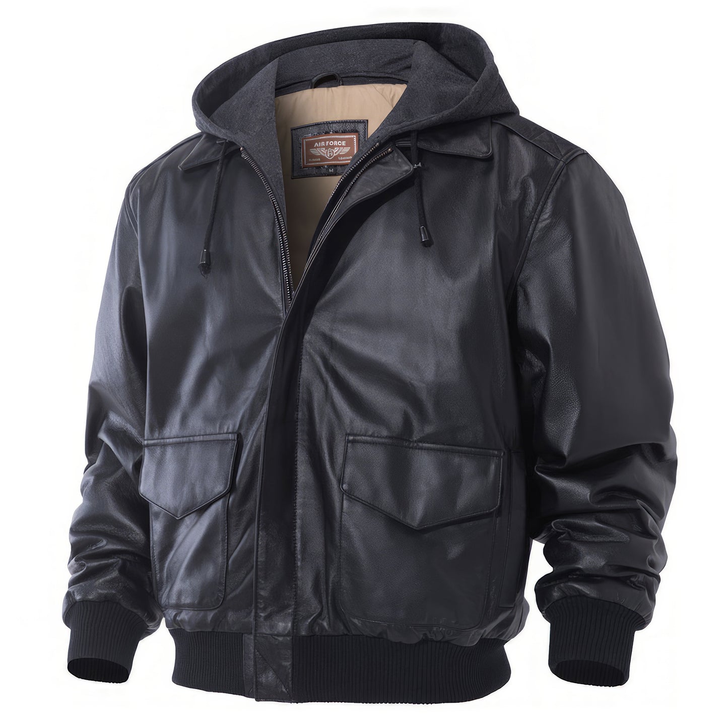 Hooded flight jacket