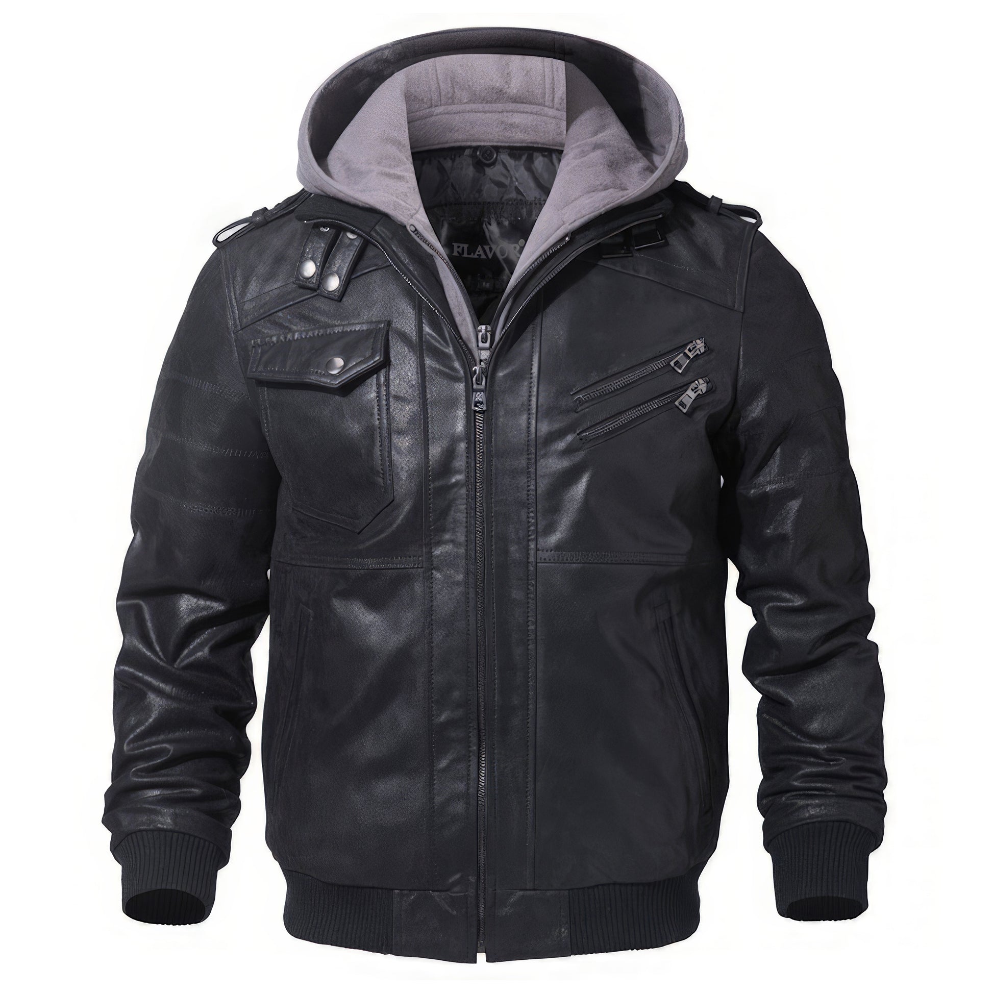 Hooded jacket aviator