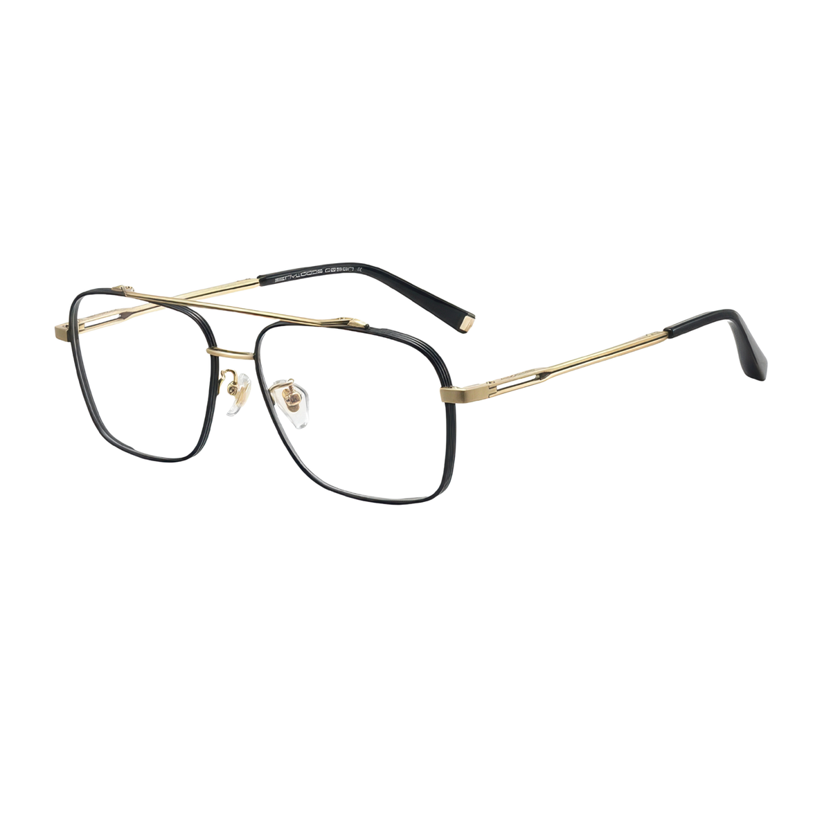Lunette anti lumière bleue aviateur homme or
