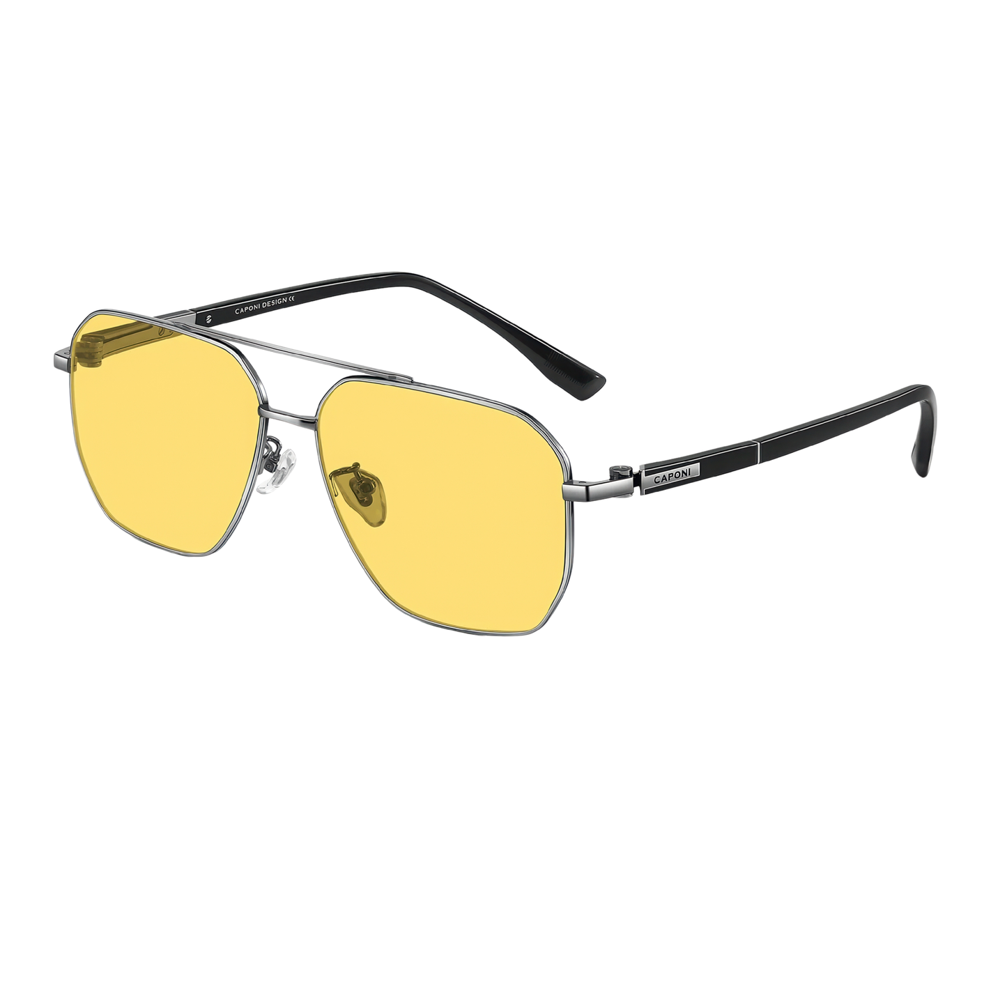Lunette aviateur jaune