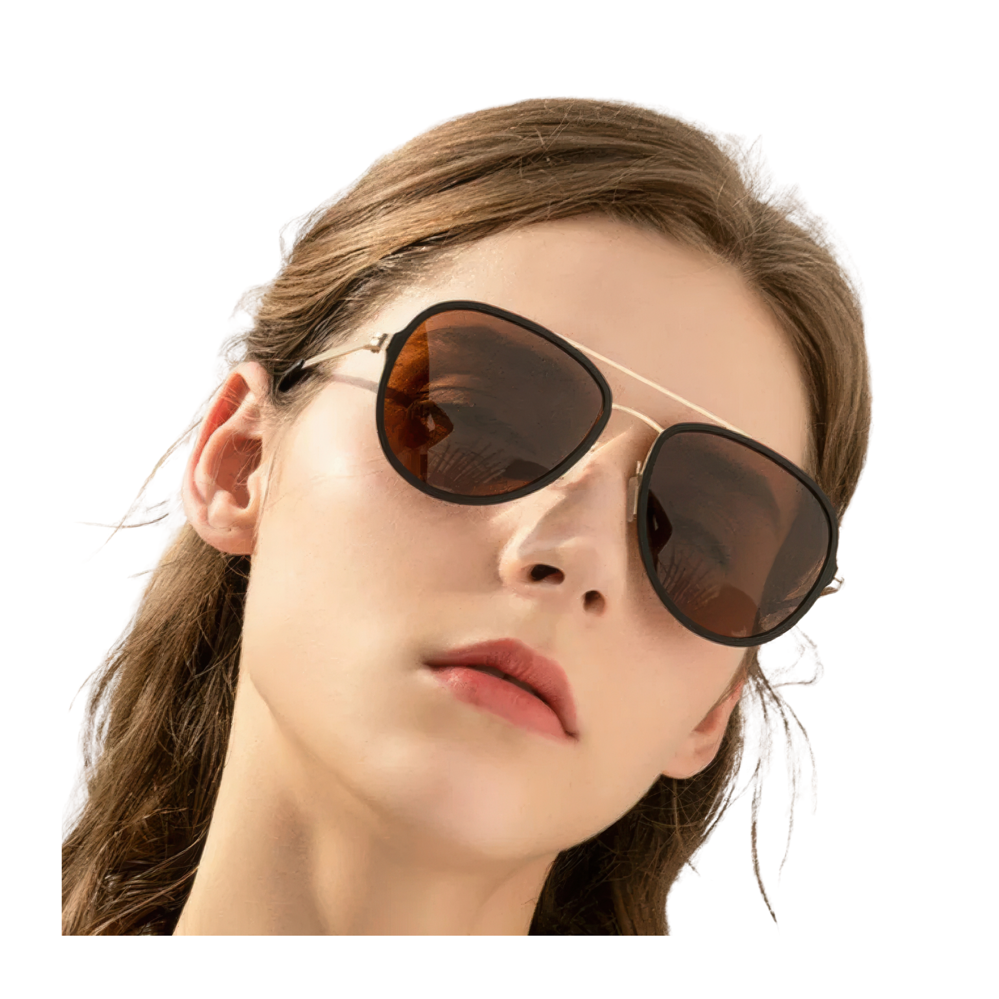Lunette aviateur transparente femmes