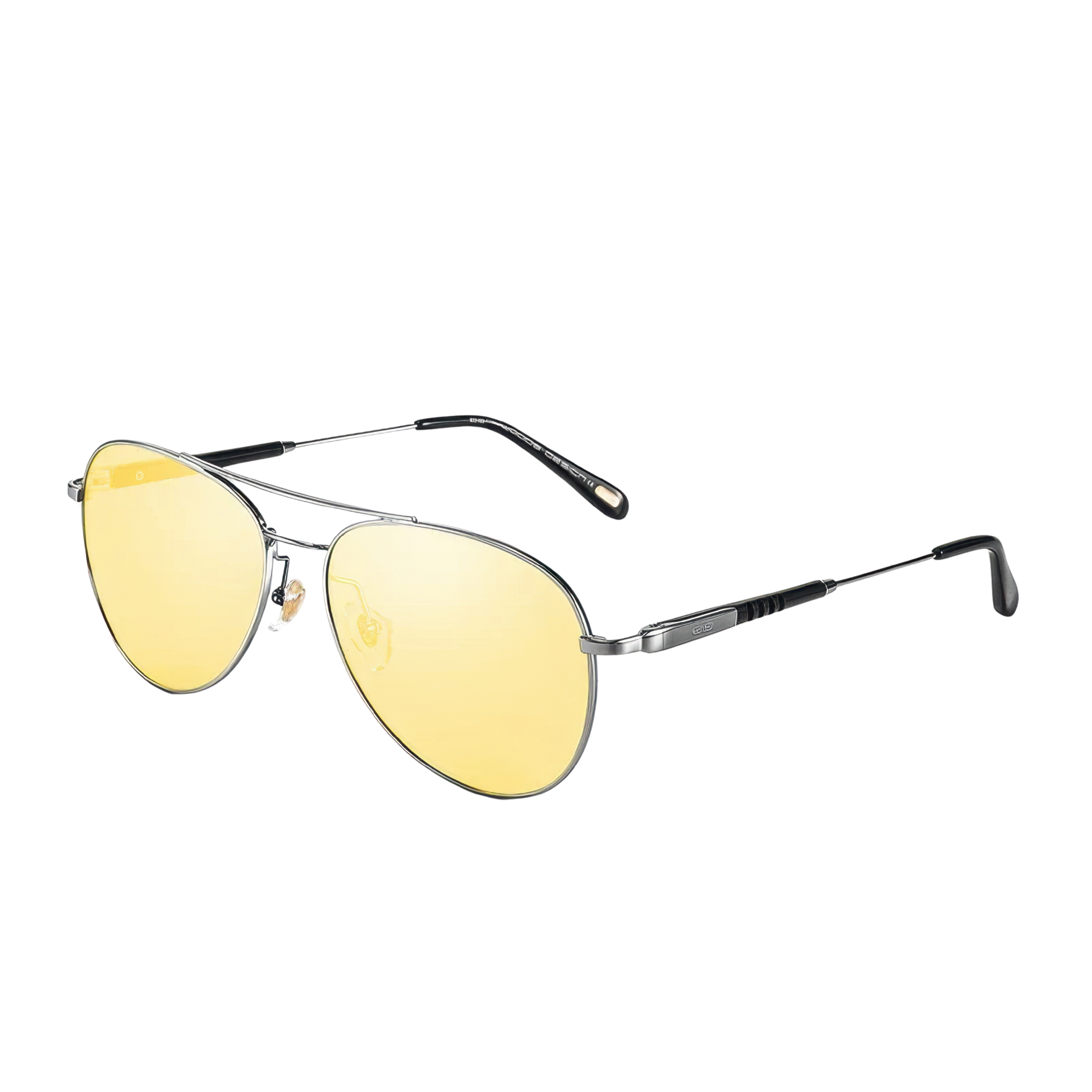 Lunette de soleil aviateur jaune