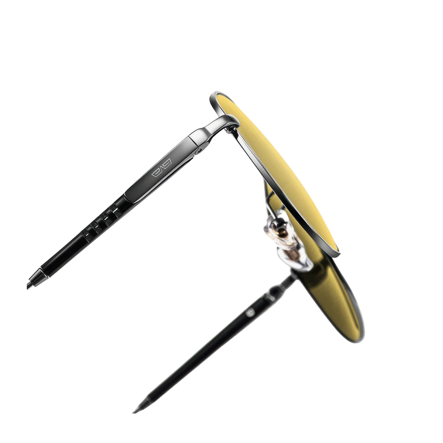 Lunette jaune de soleil aviateur