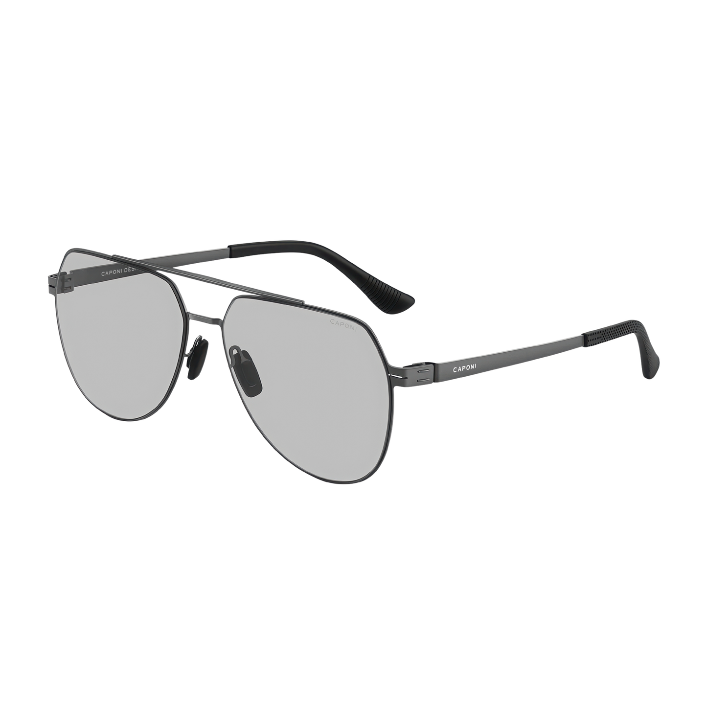 Lunette transparente homme aviateur carre