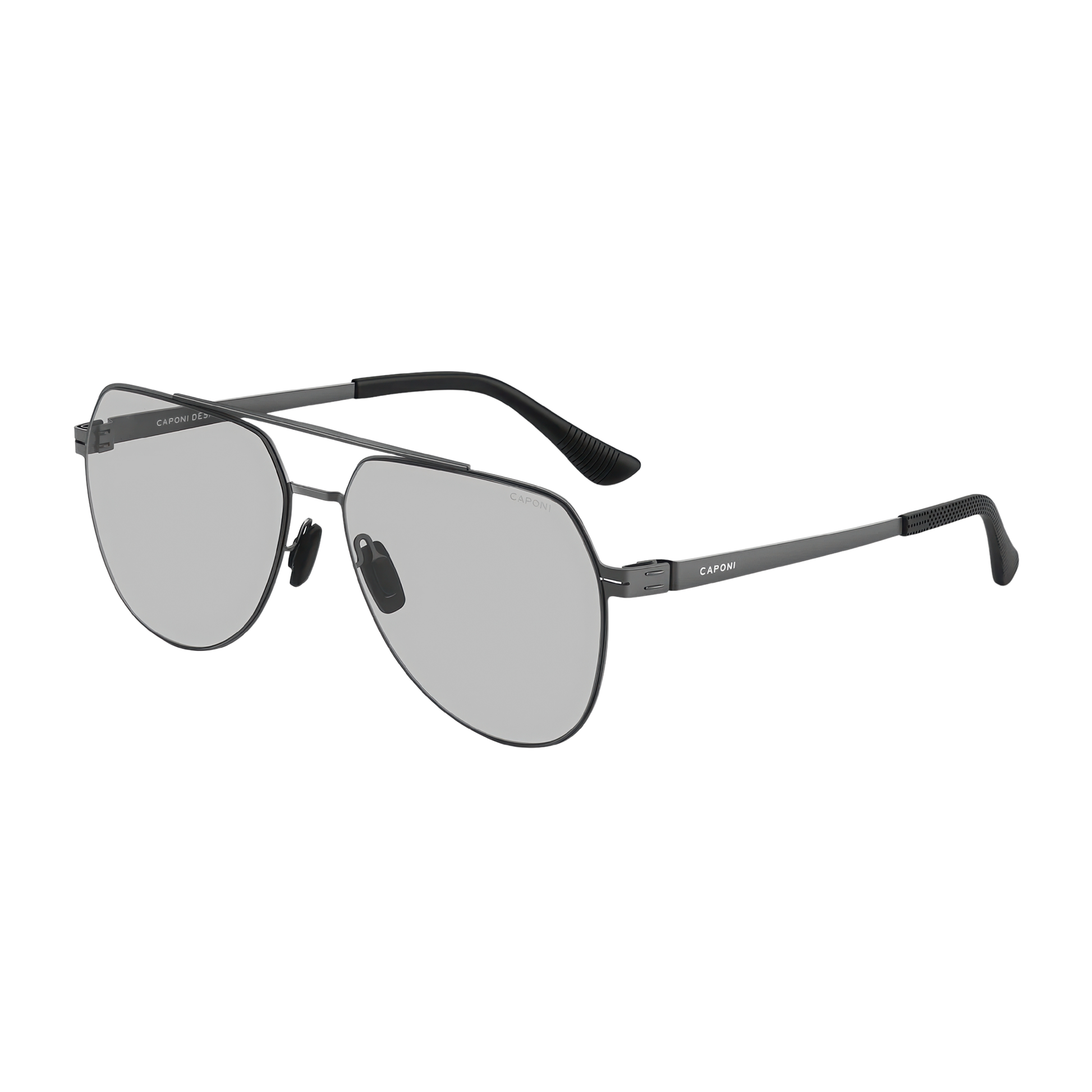 Lunette transparente homme aviateur carre