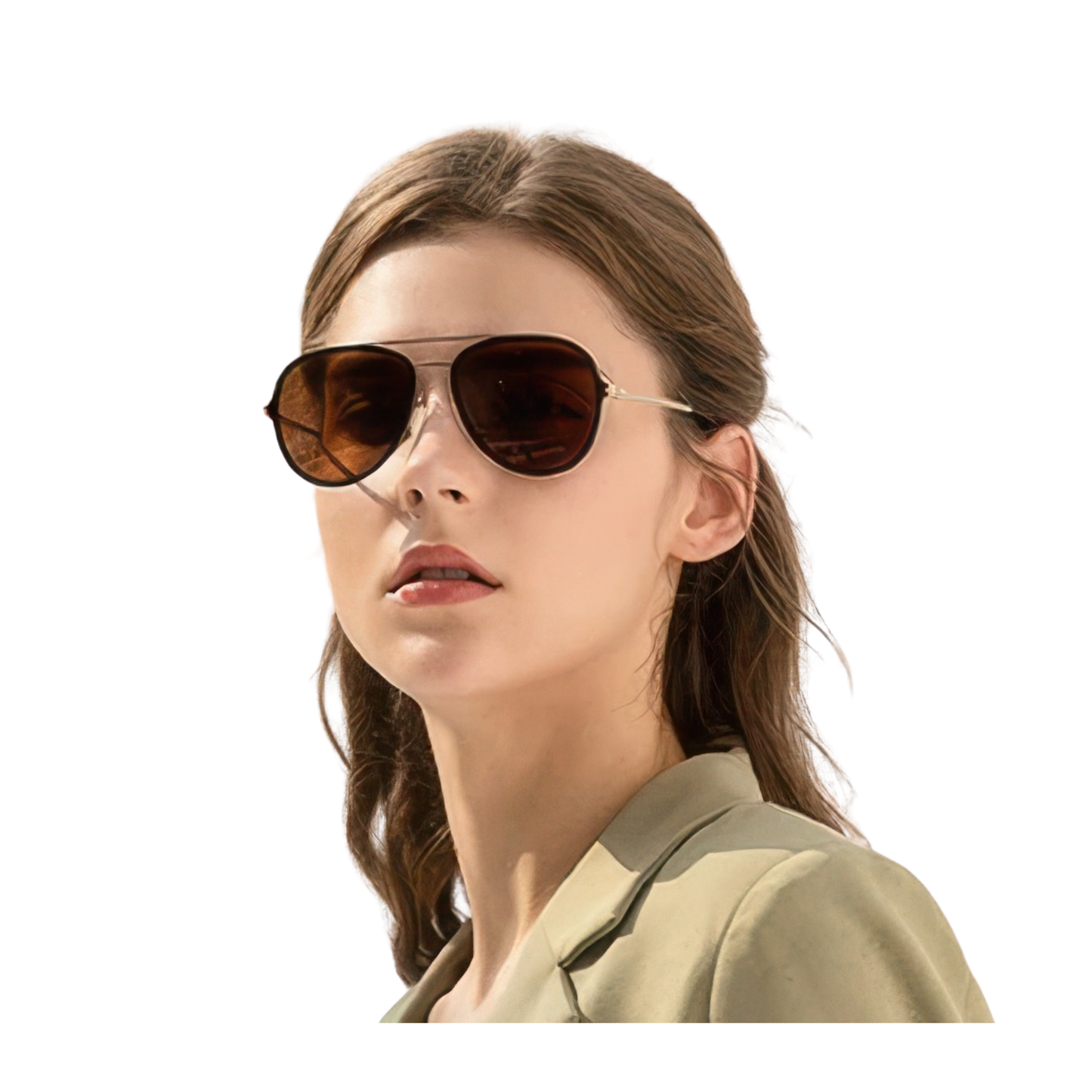 Lunettes aviateur femmes transparente