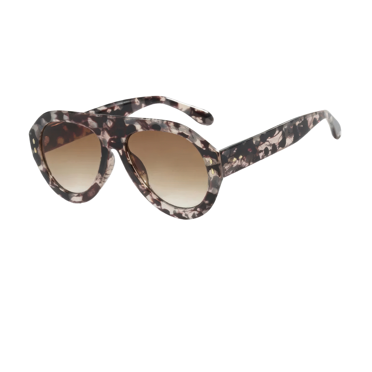 Lunettes aviateur plastique transparent femme