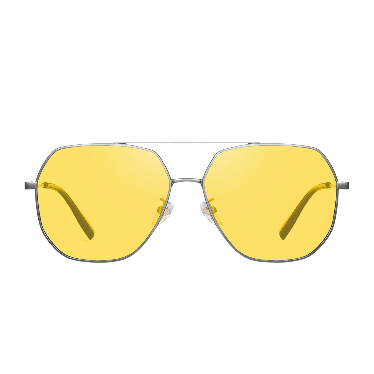Lunettes aviateur retro soleil jaune