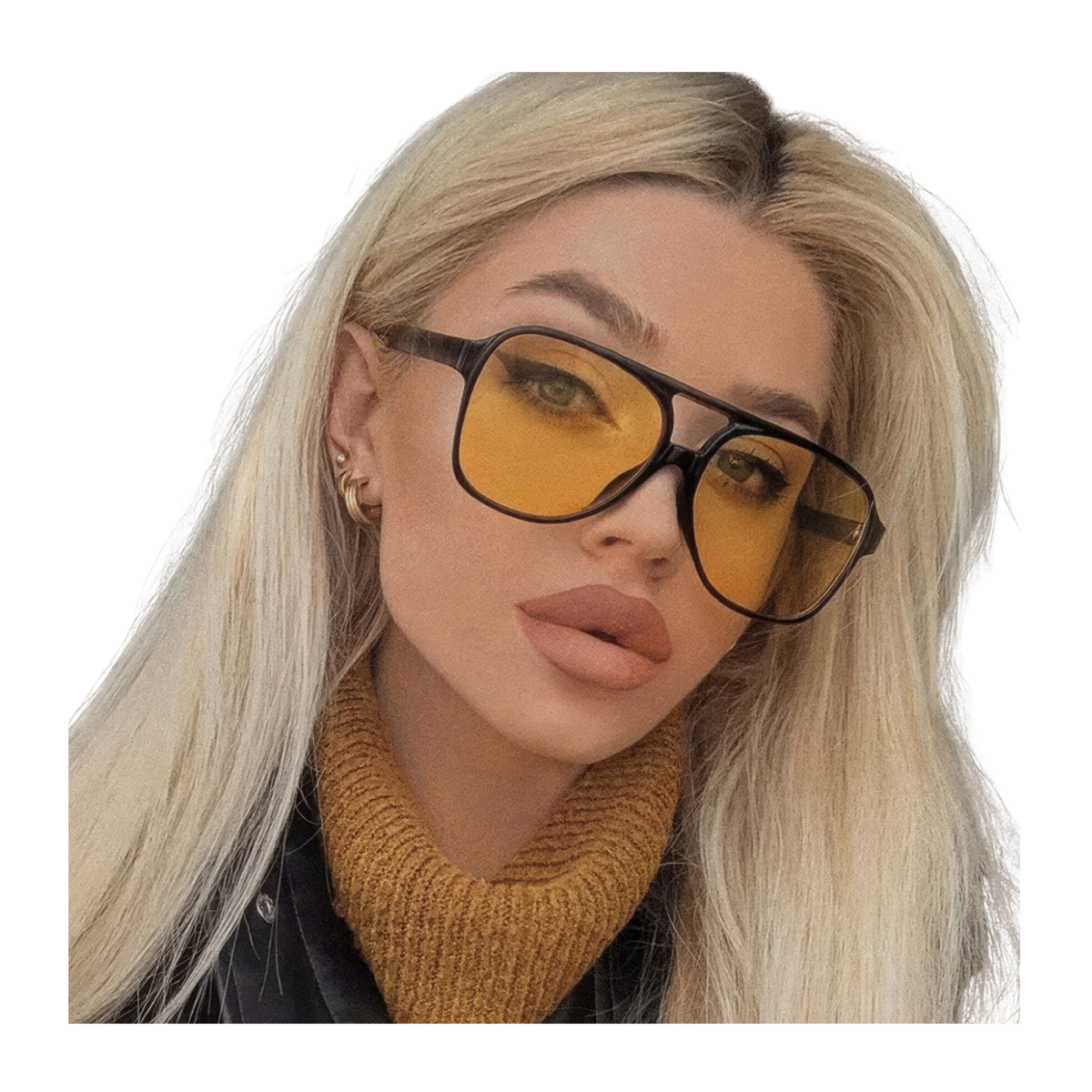 Lunettes de soleil femme style aviateur