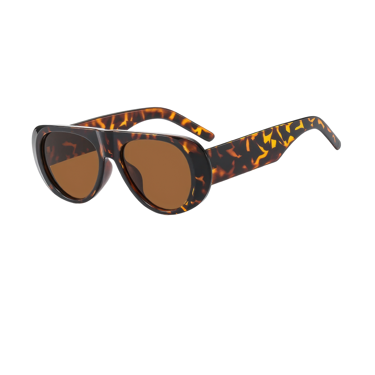 Lunettes rondes aviateur femme
