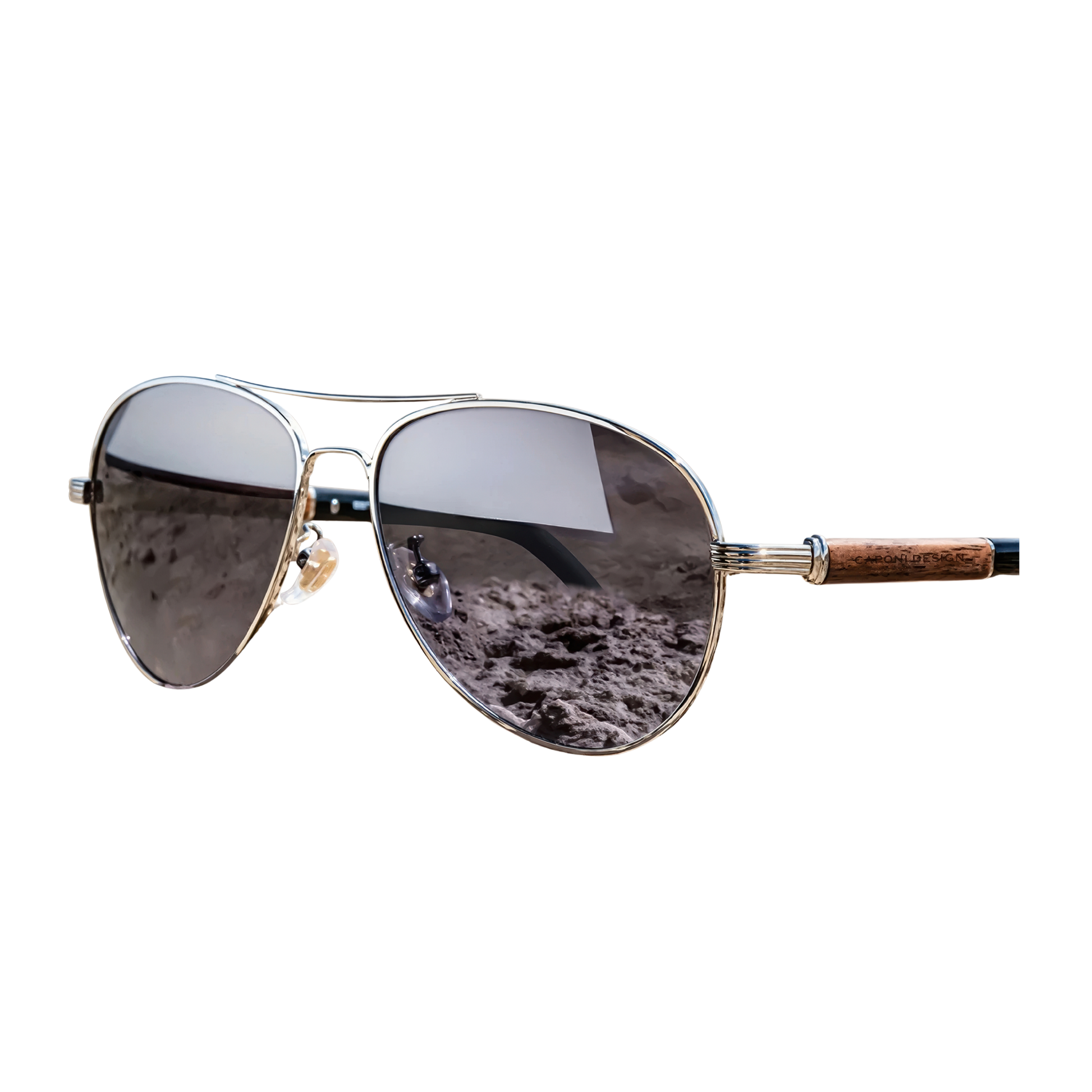 Lunettes soleil aviateur homme bois