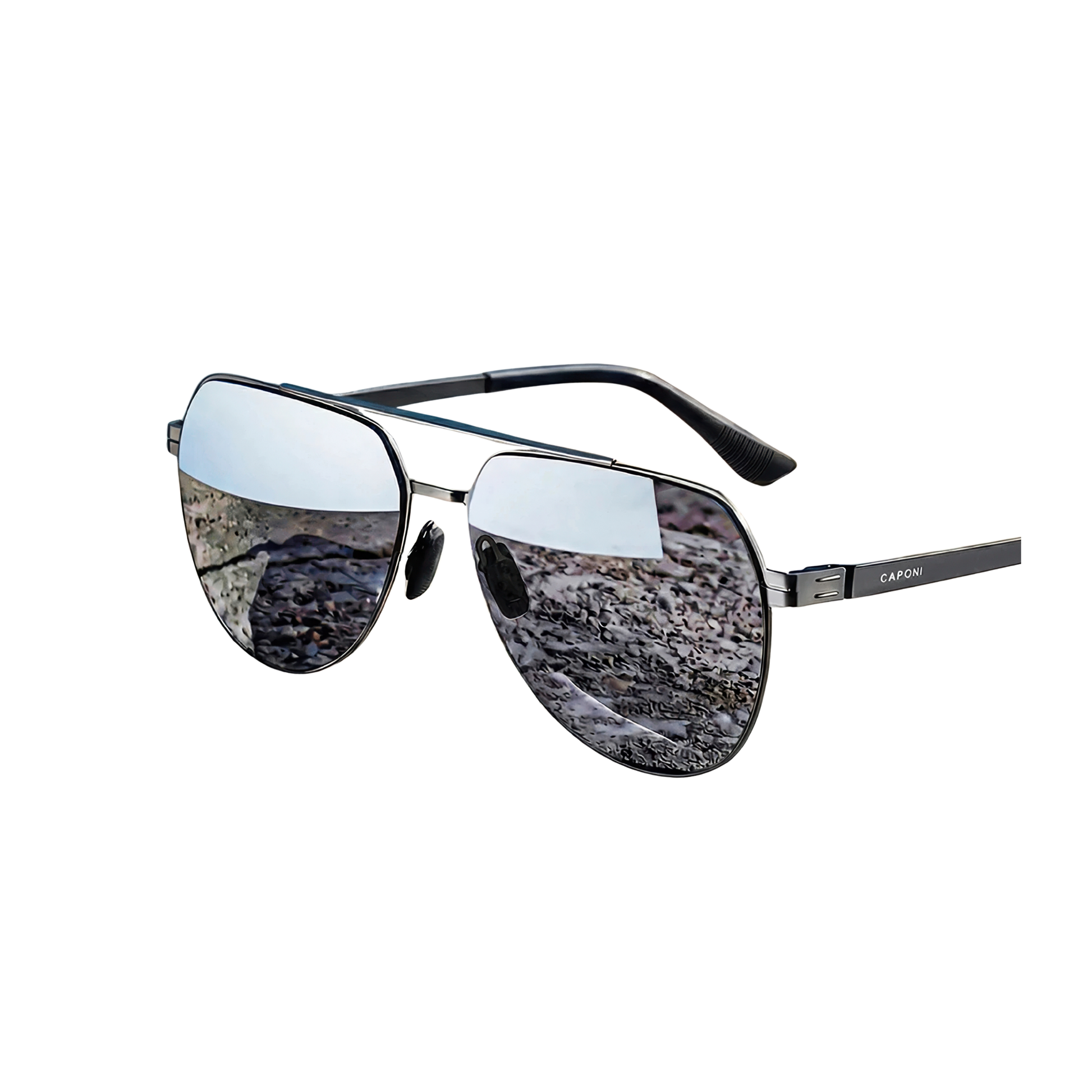 Lunettes transparente hommes aviateur carre