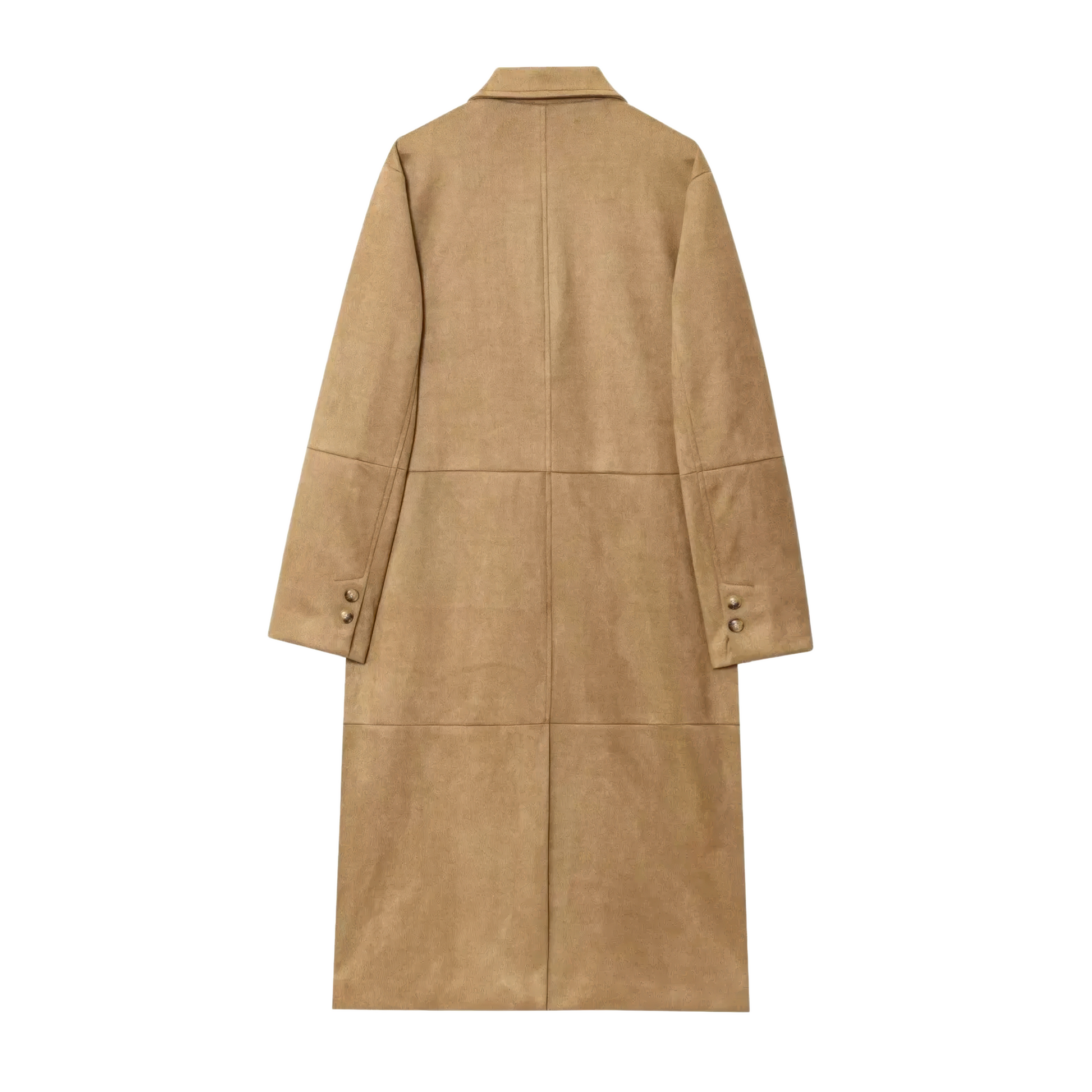 Manteau aviateur camel long femme