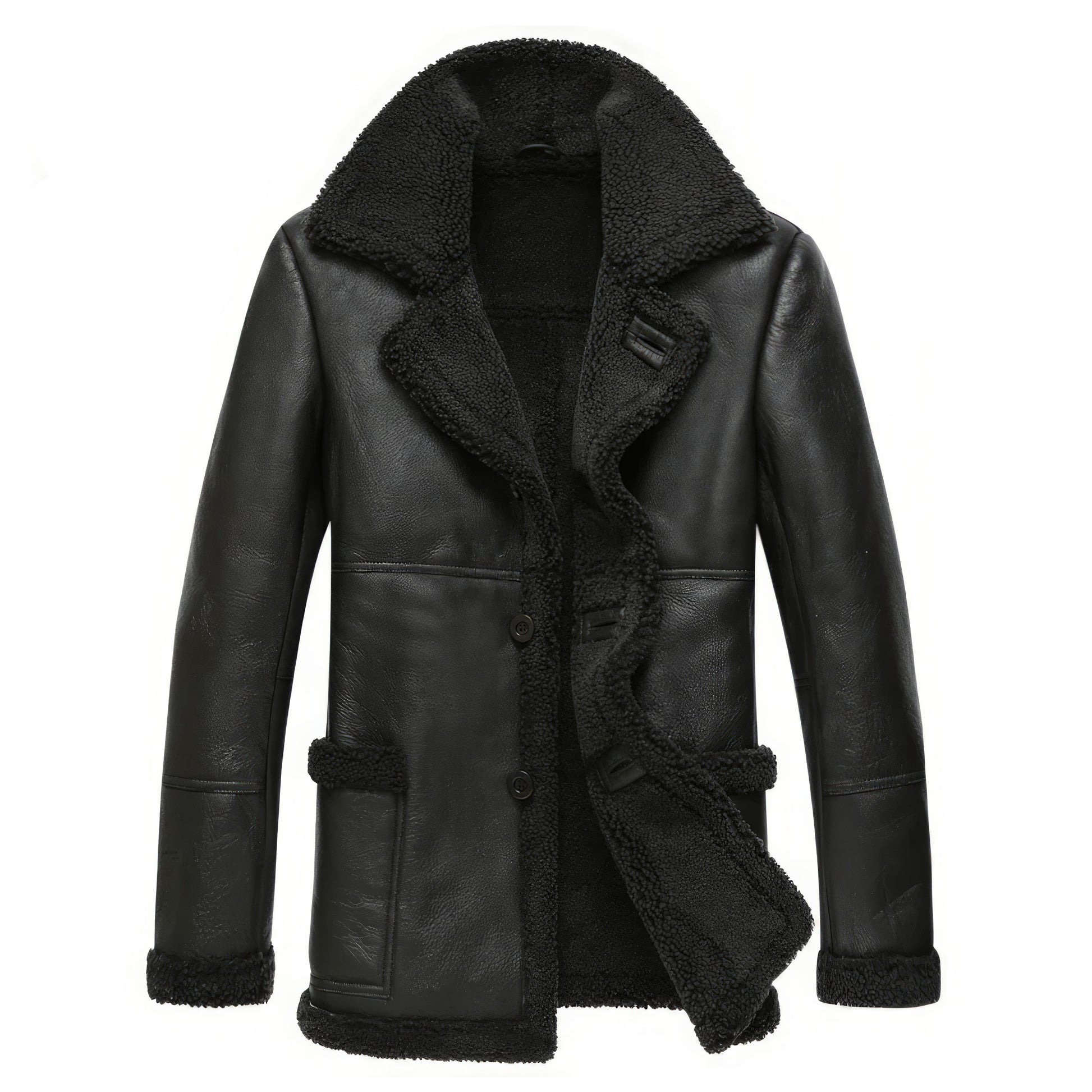 Manteau aviateur col homme