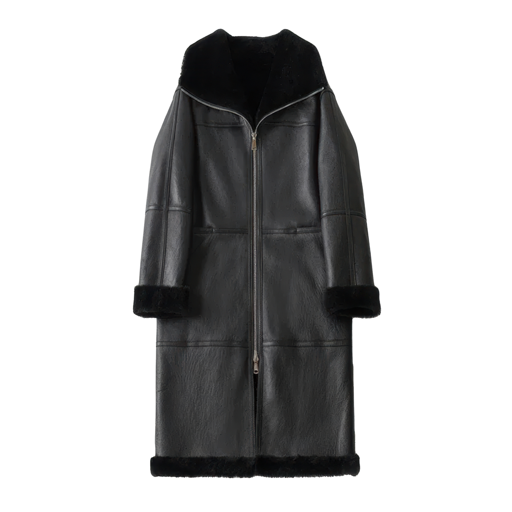 Manteau aviateur femme noir