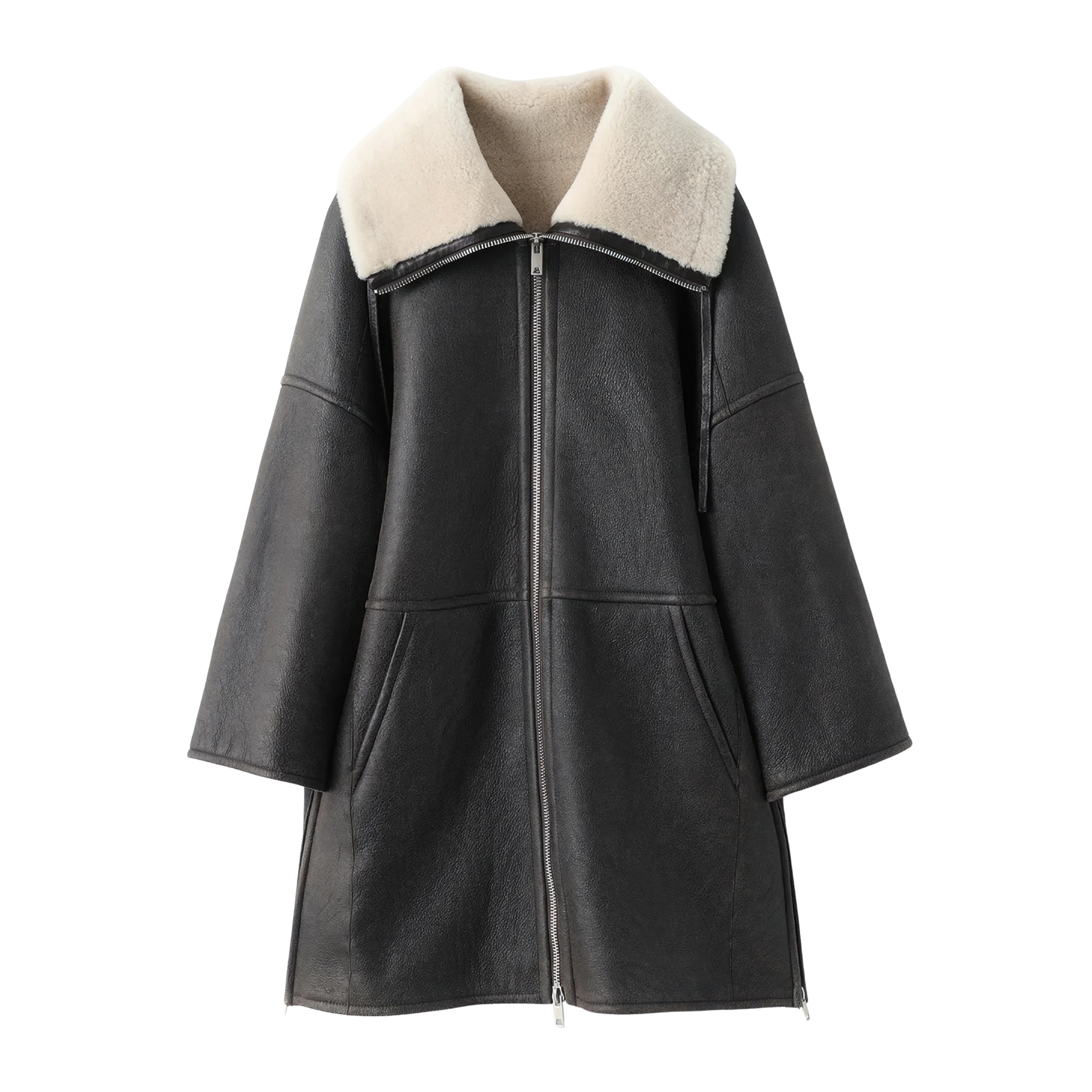 Manteau aviateur fourrure