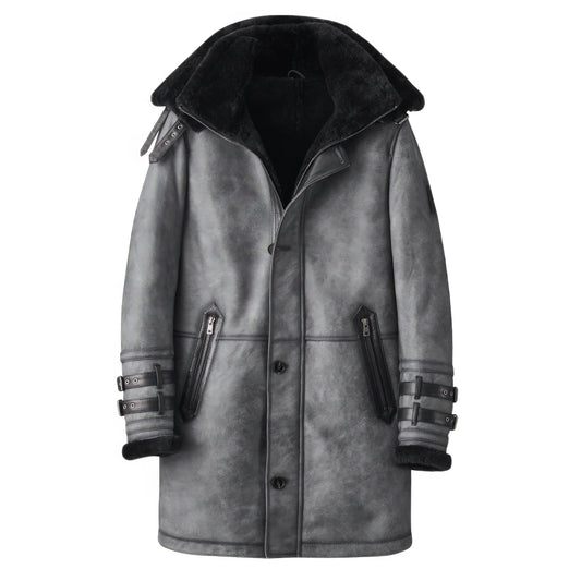 Manteau Aviateur Homme Gris