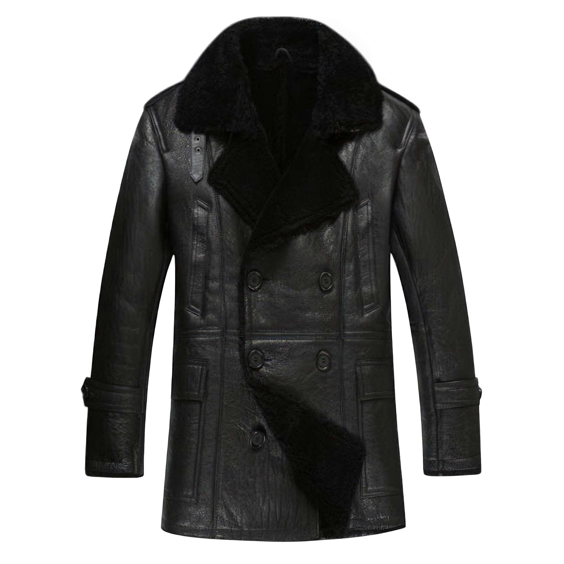 Manteau aviateur noir homme