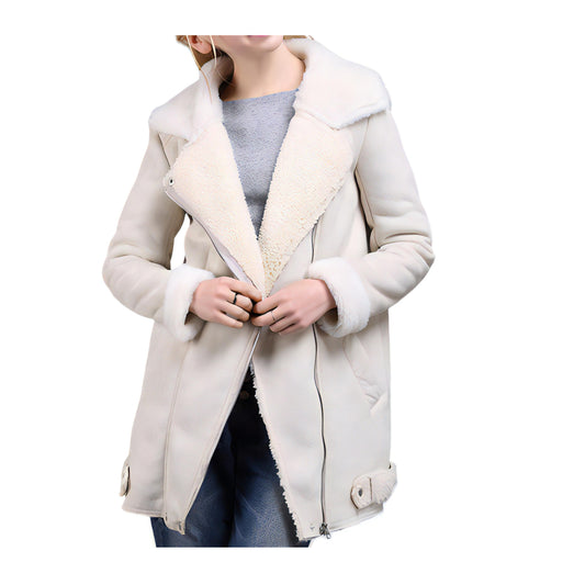 Manteau blanc femme hiver