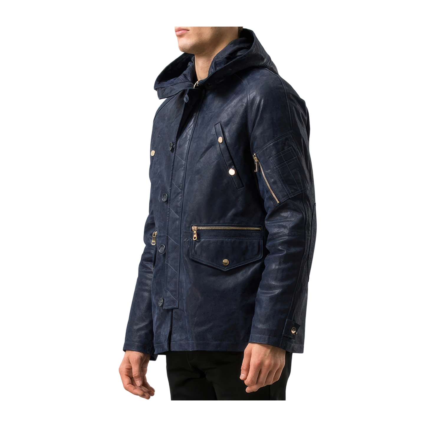 Manteau bleu aviateur