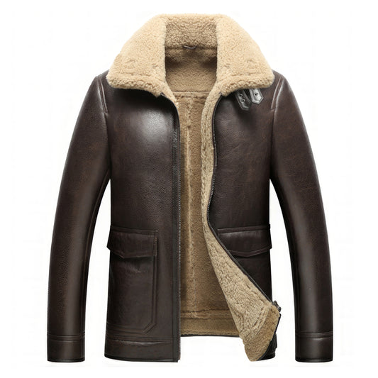 Manteau col mouton homme