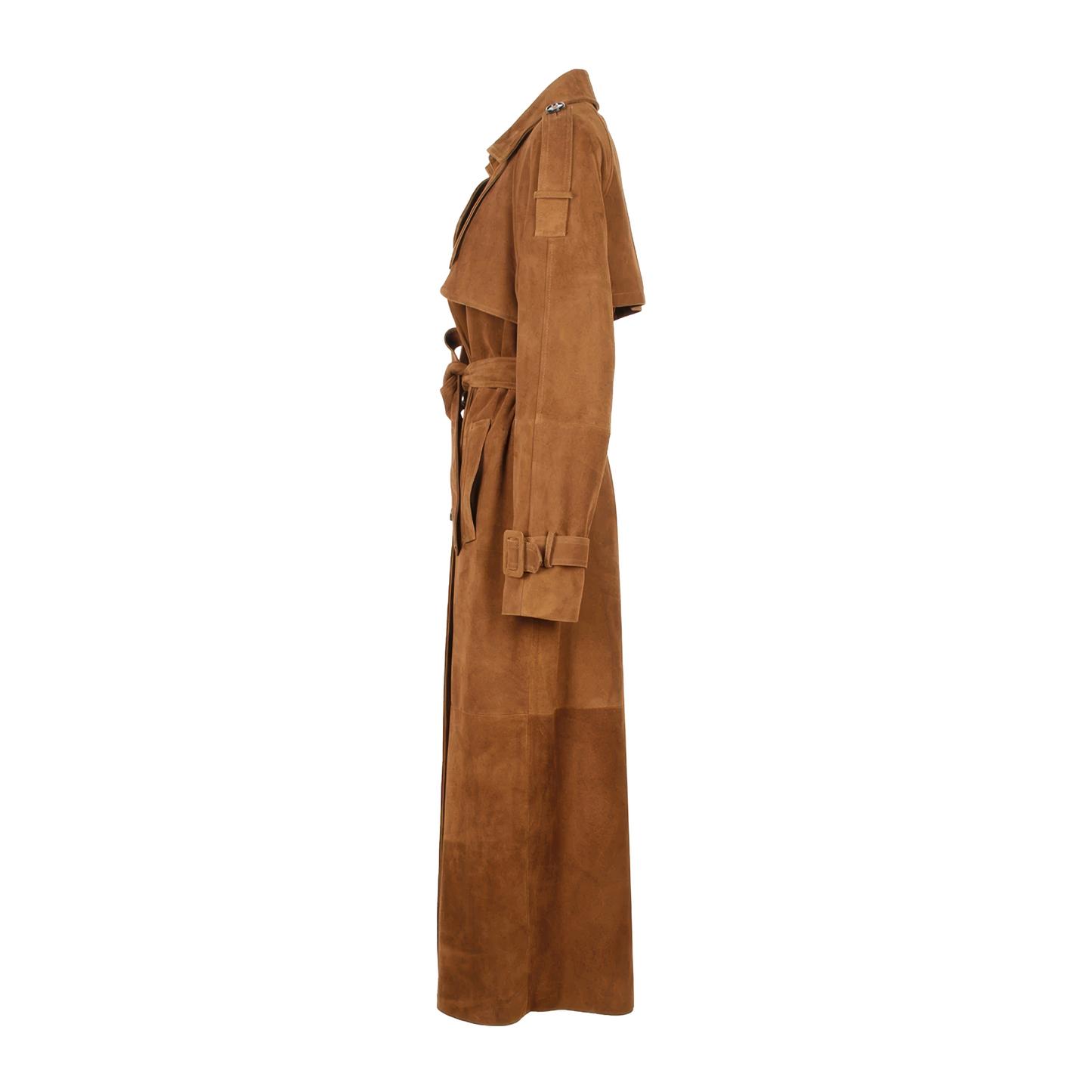 Manteau daim aviateur marron femme