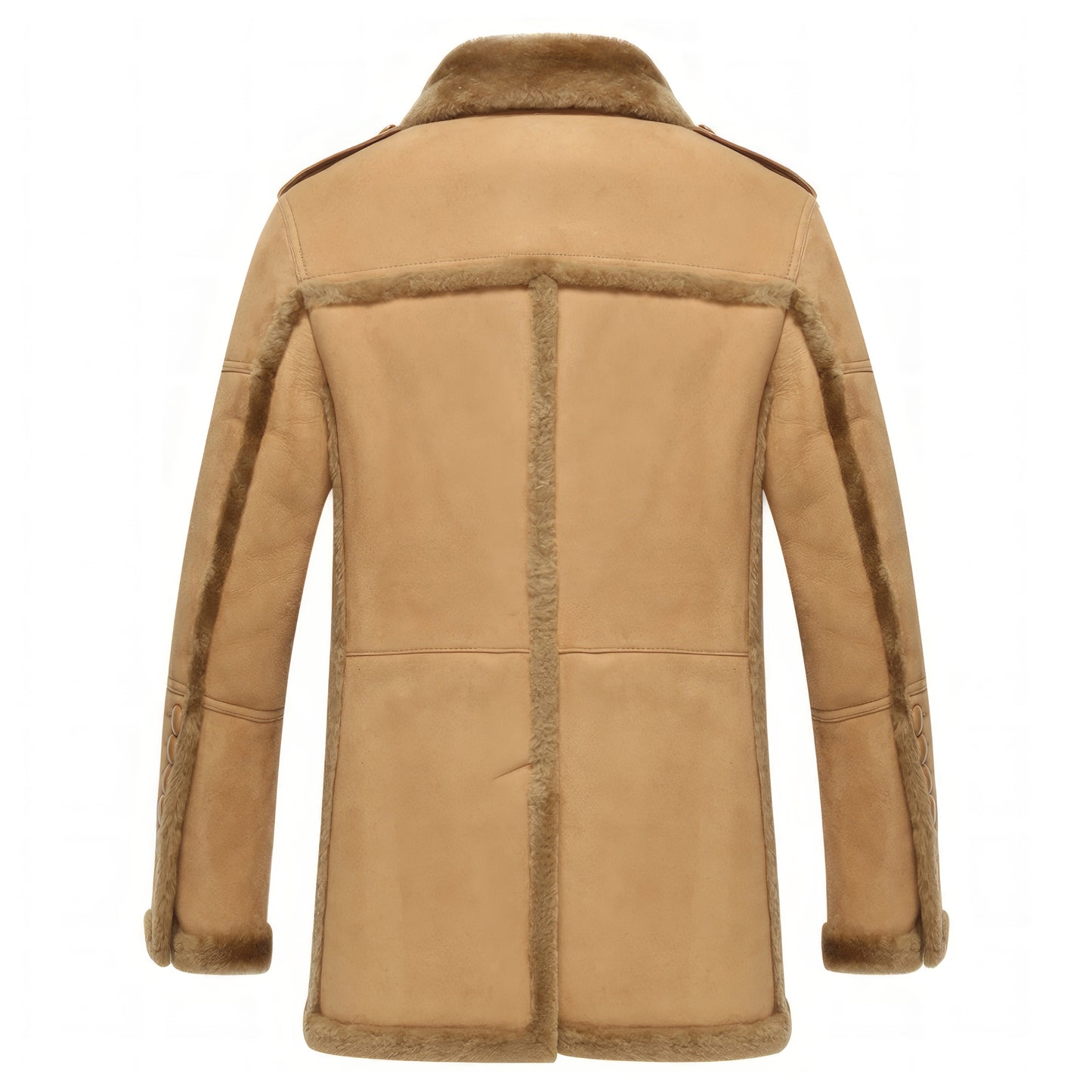 Manteau homme beige aviateur