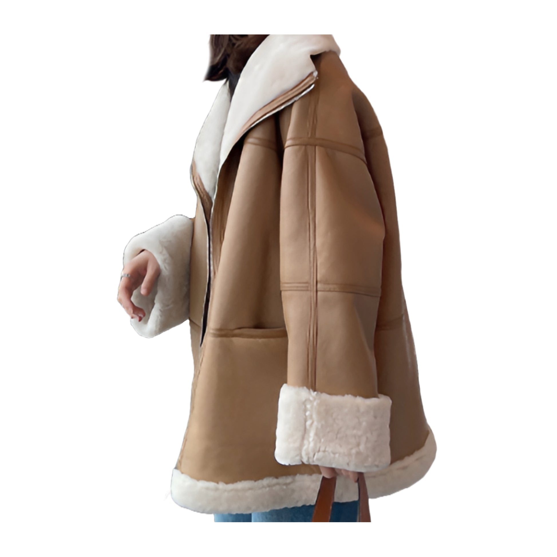 Manteau Mouton Retourné Femme