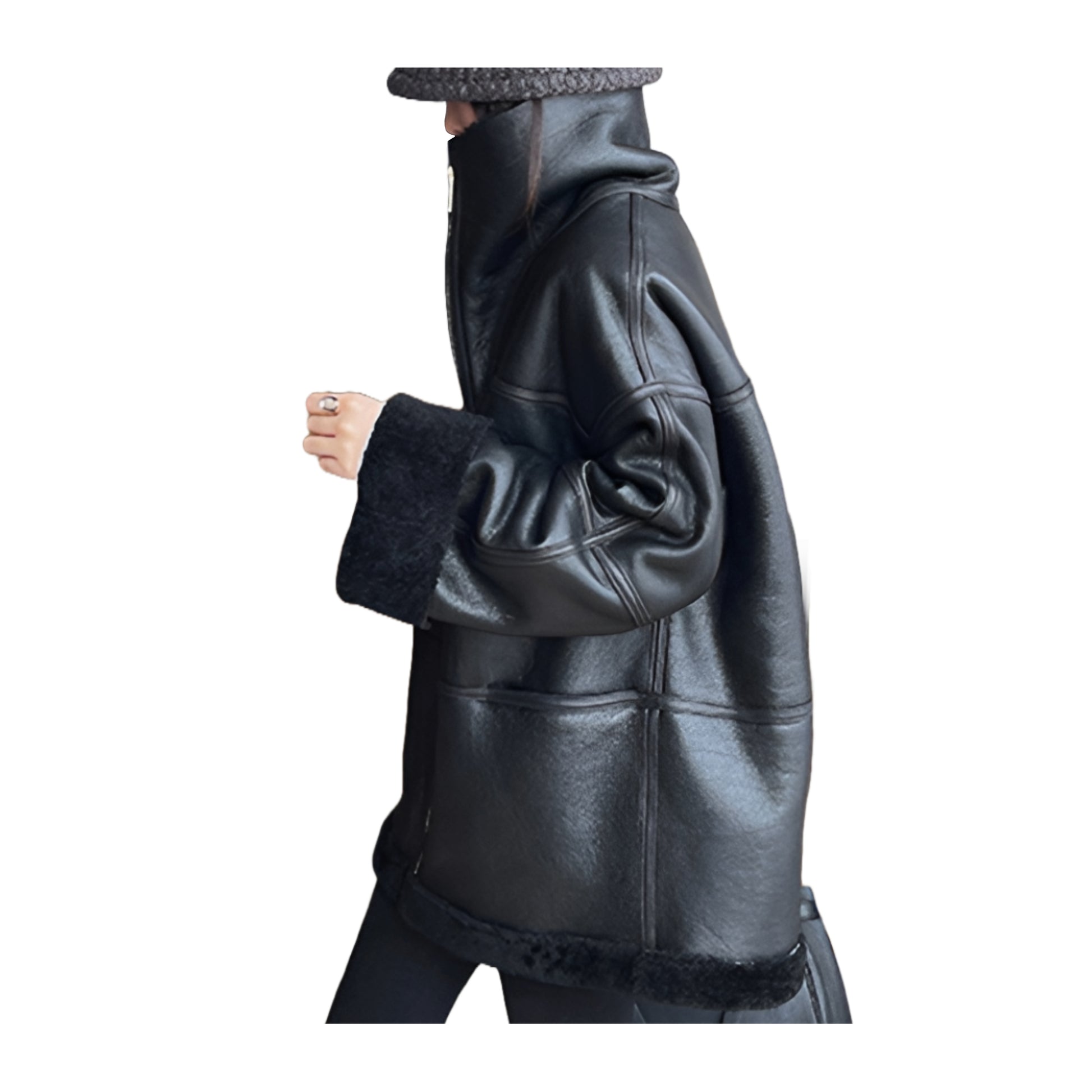 Manteau Mouton Retourné Femme