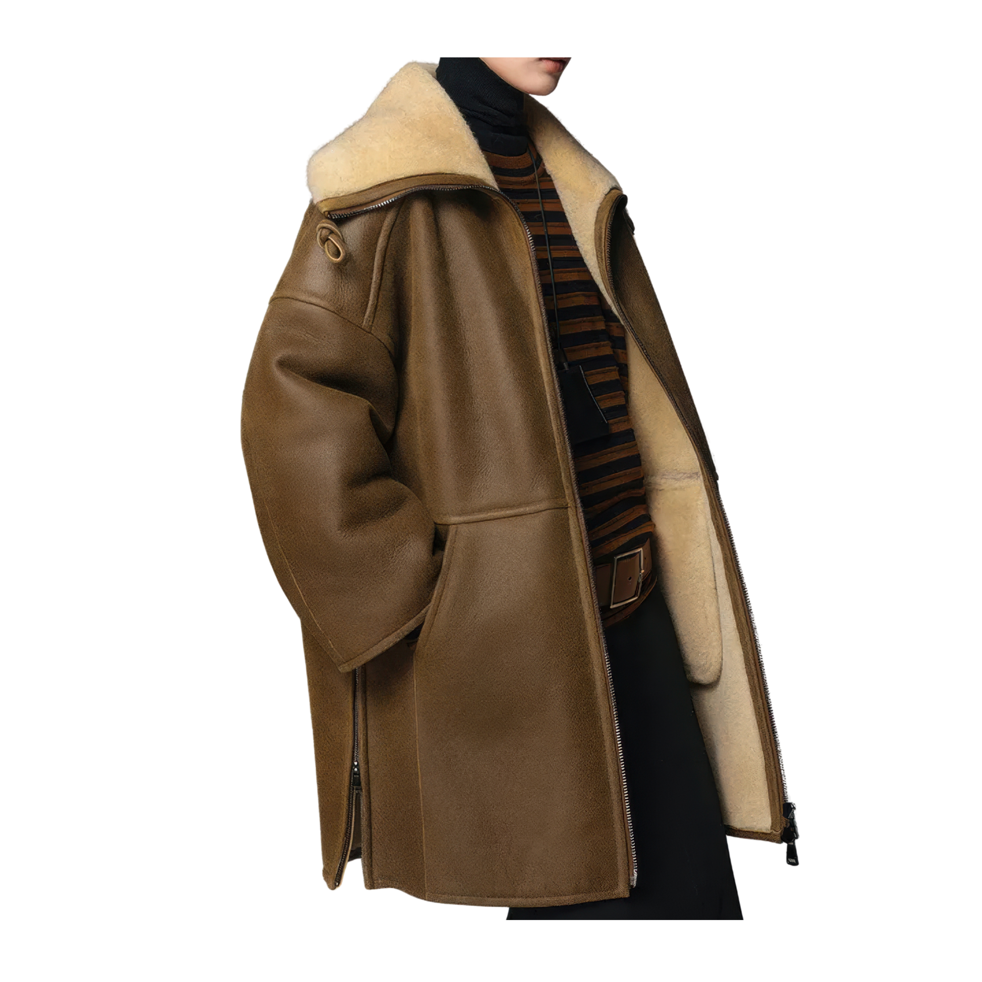 Manteaux aviateur fourrures