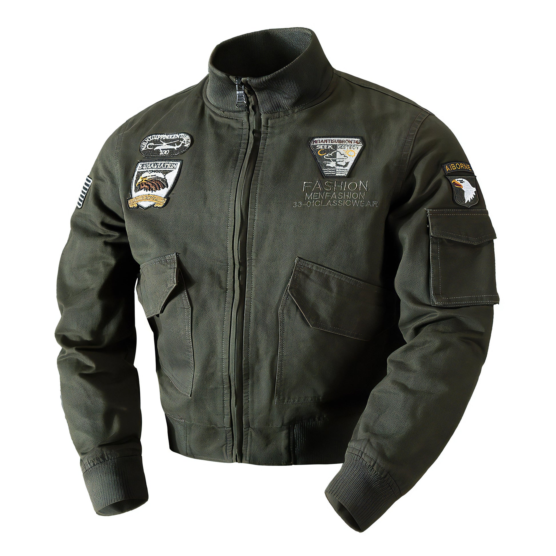 Military flight bomber jacket