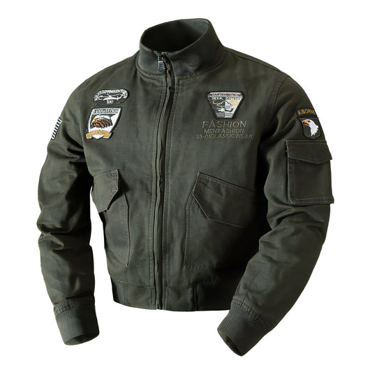 Military flight bomber jacket