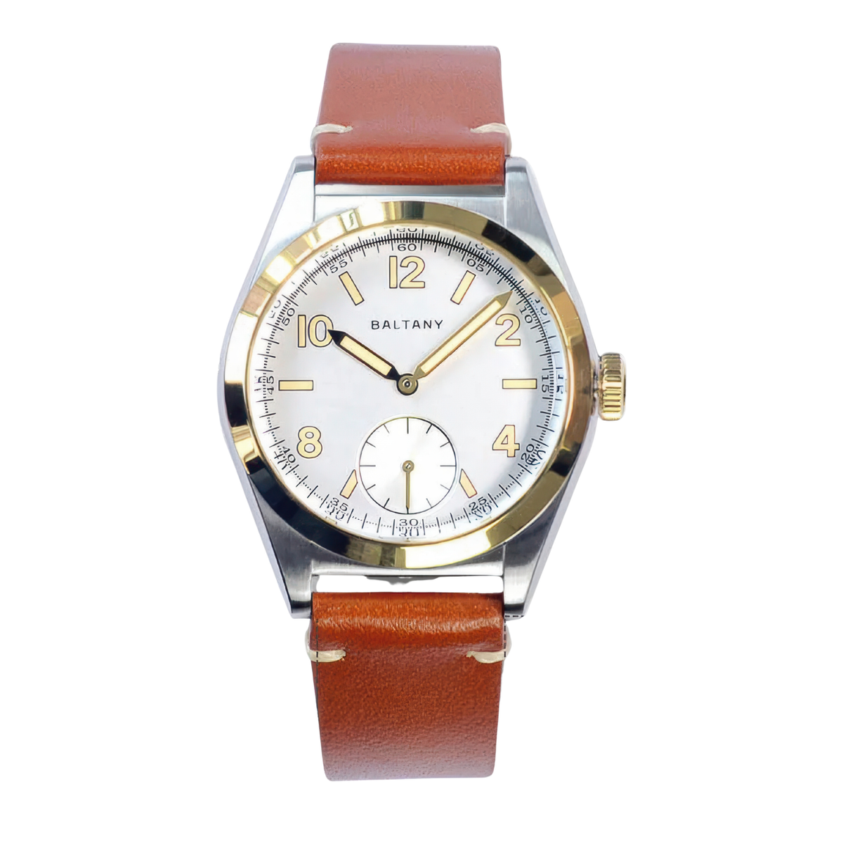 Montre à aiguille dorée