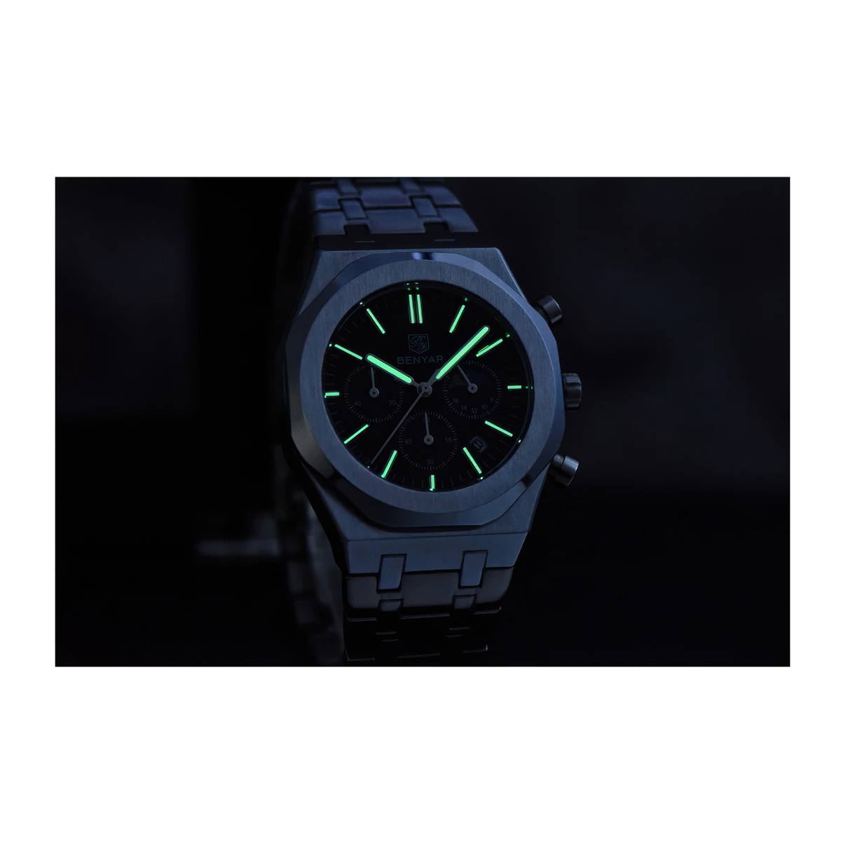Montre acier chronographe