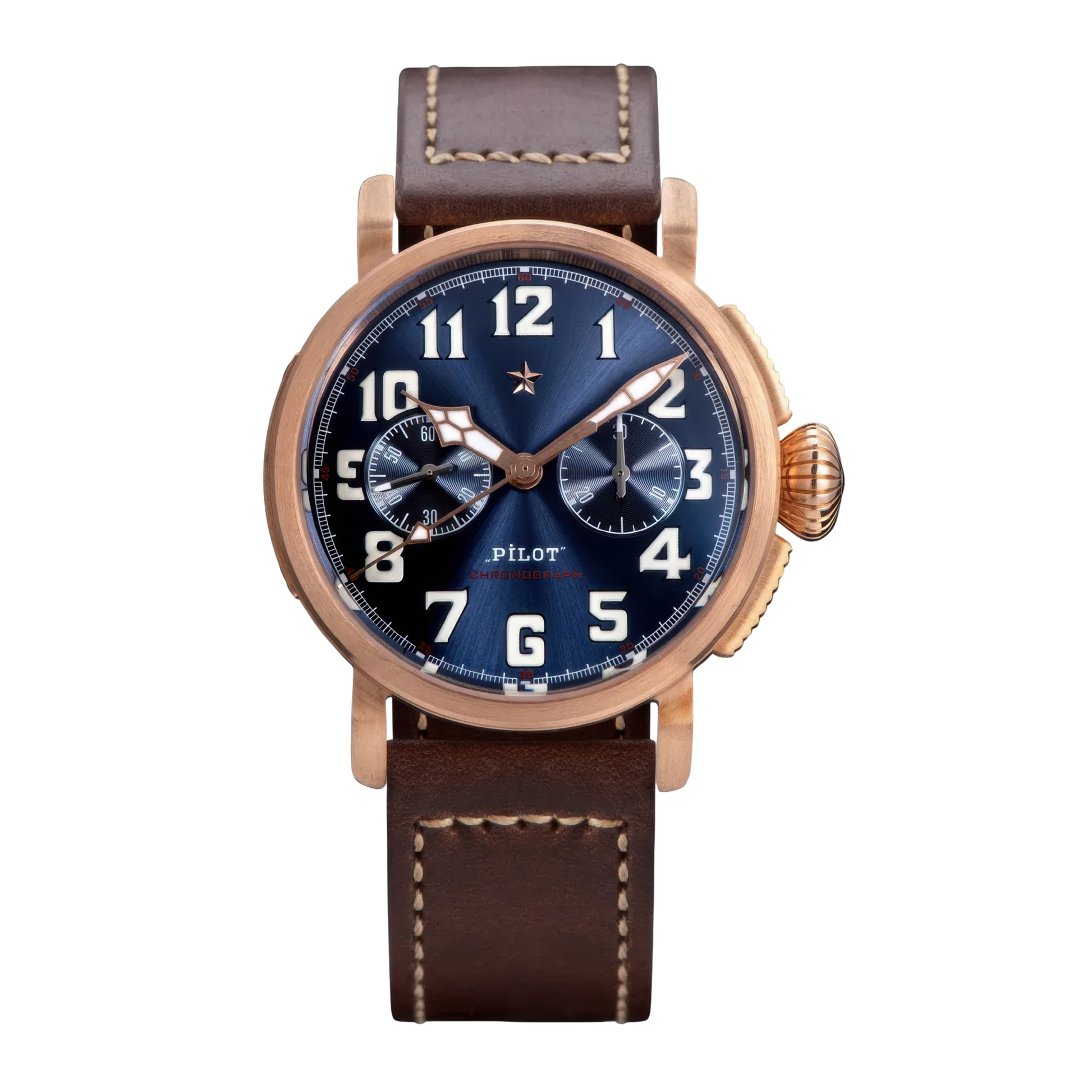 Montre aviateur homme chronographe