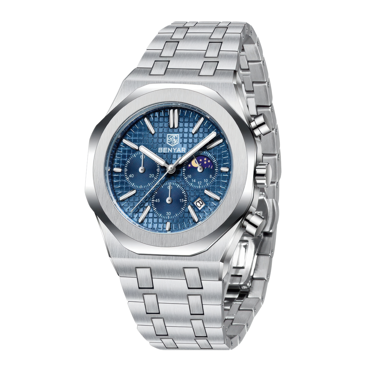 Montre chronographe acier