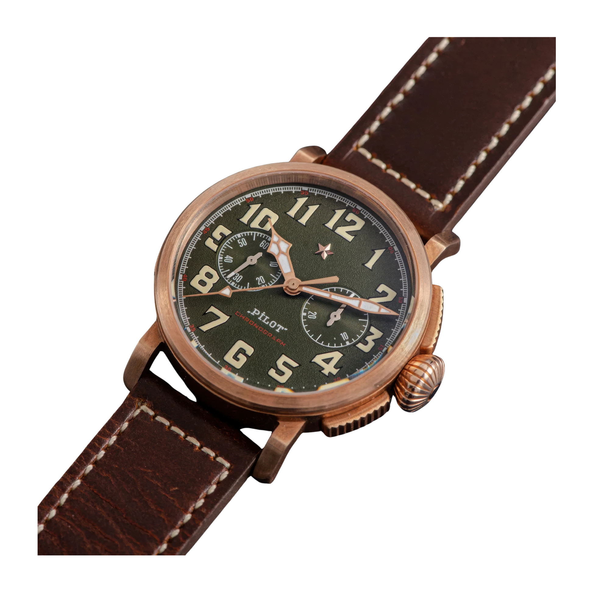 Montre homme chronographe aviateur