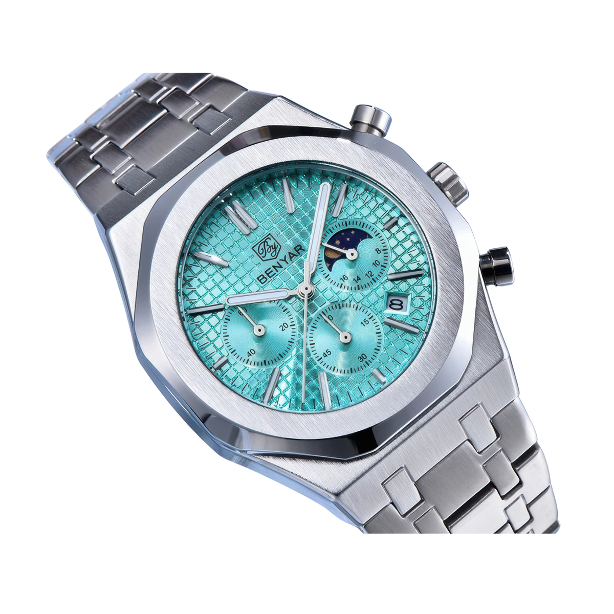 Montres acier chronographes