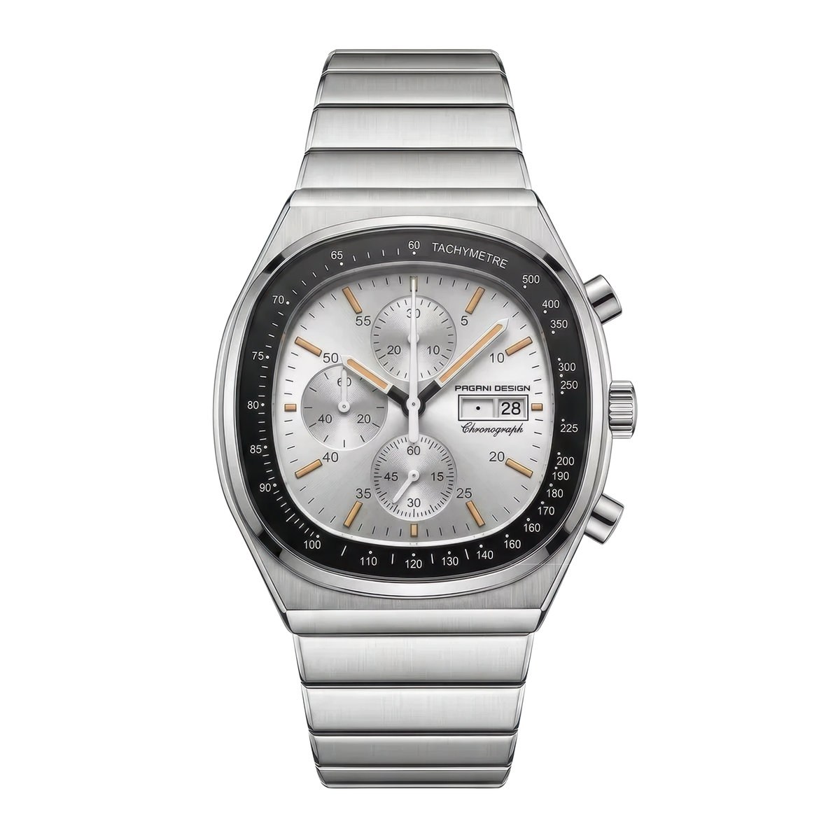 Montres chrono acier hommes