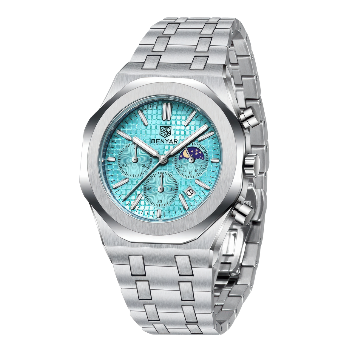 Montres chronographes acier