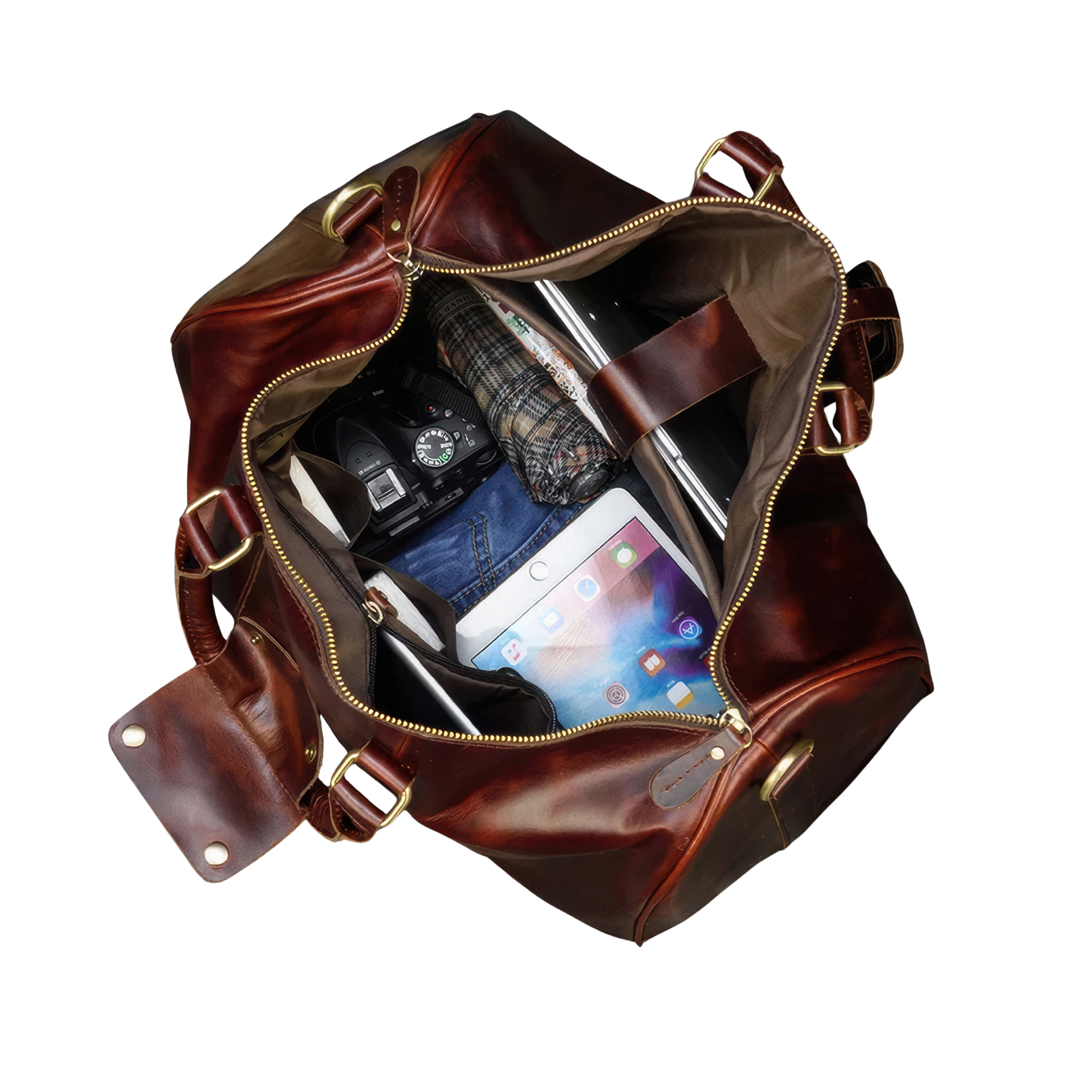 Sac de vol pilotes cuir