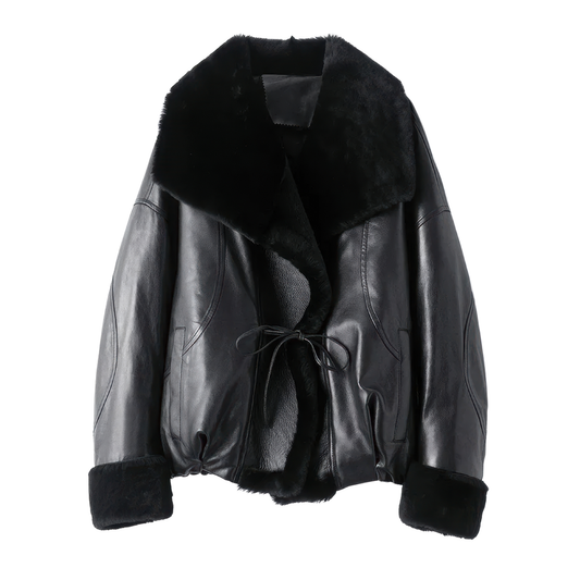 Shearling coat femme