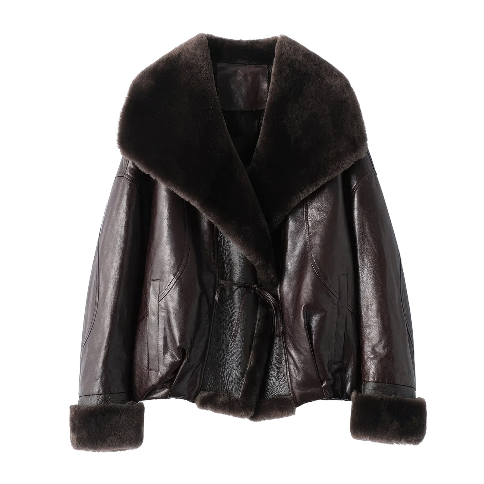 Shearling coat femmes