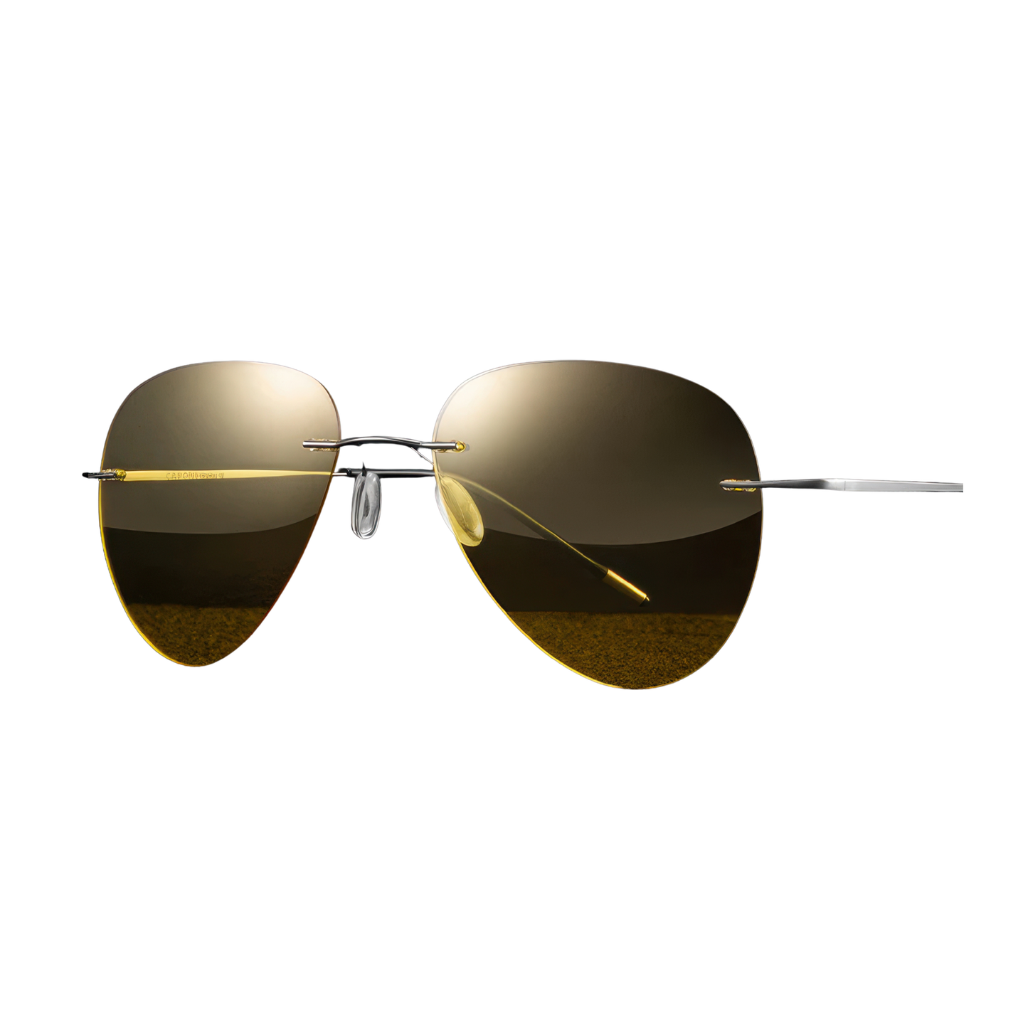 Verres jaune lunettes aviateur