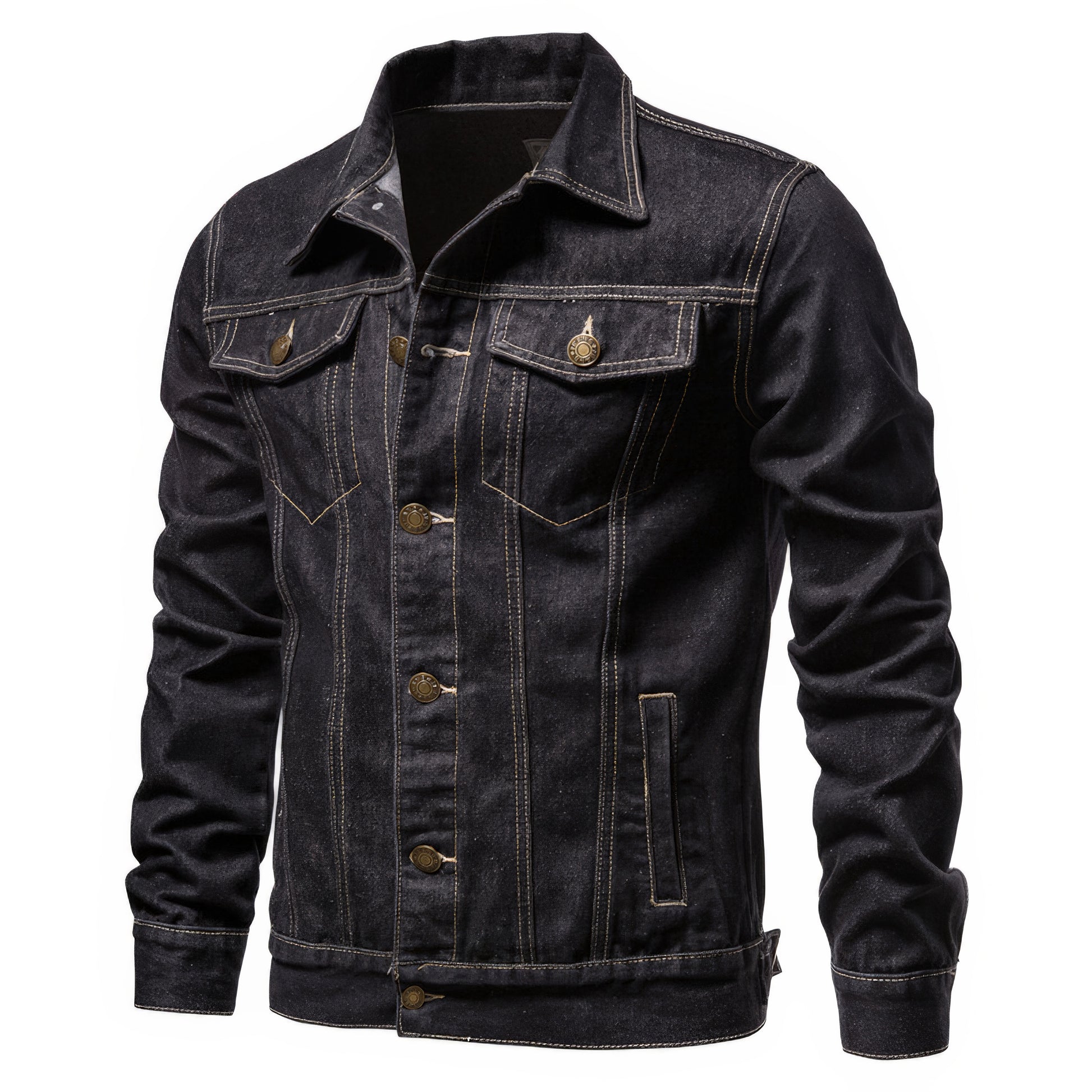 Vest en jean homme aviateur style