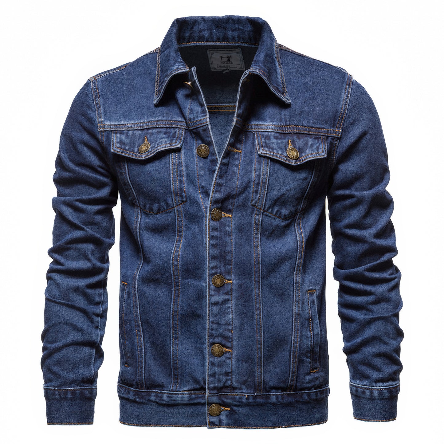 Vest en jean homme aviateur