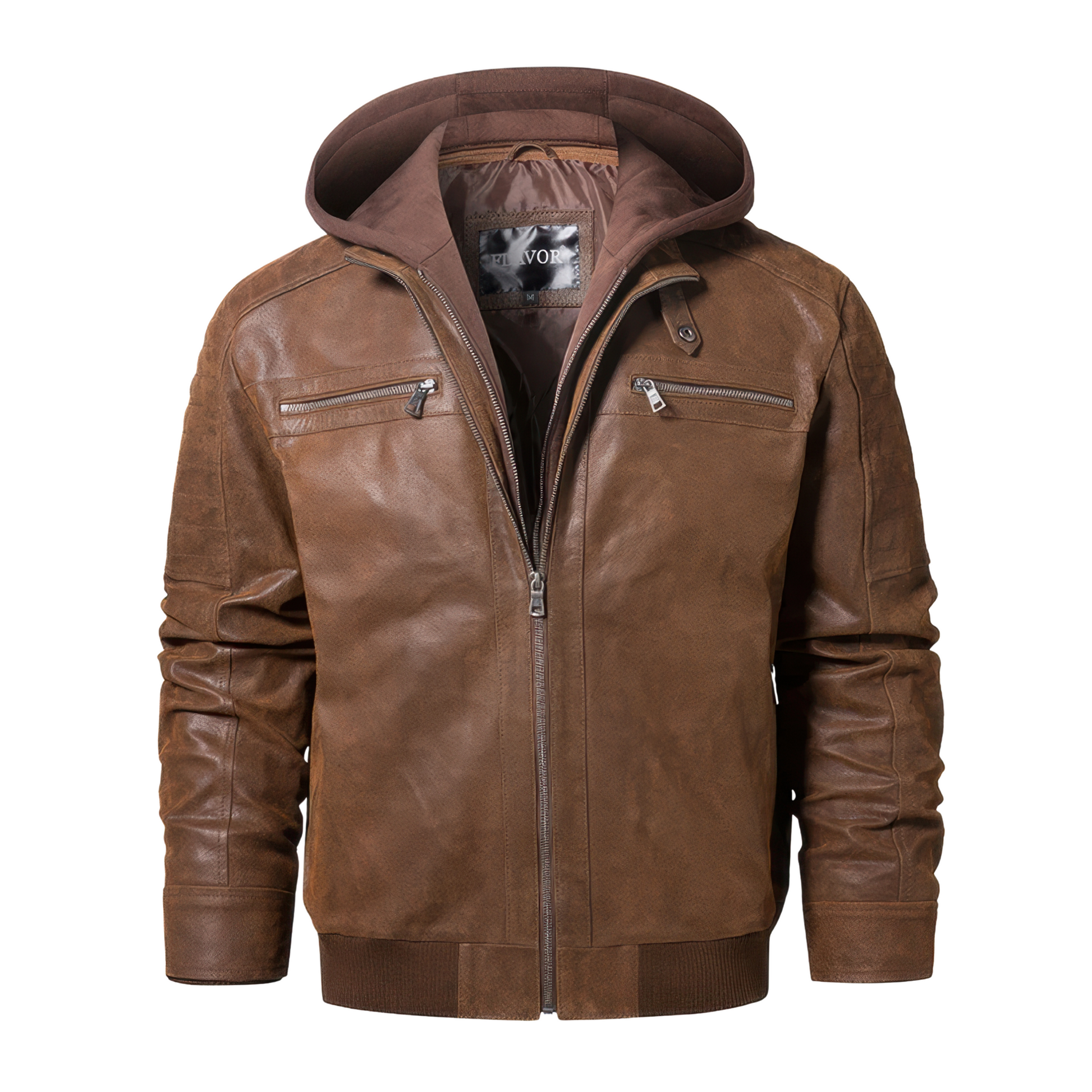 Veste aviateur capuche
