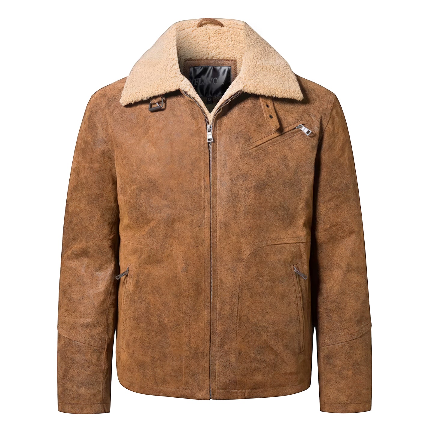 Veste aviateur daim homme