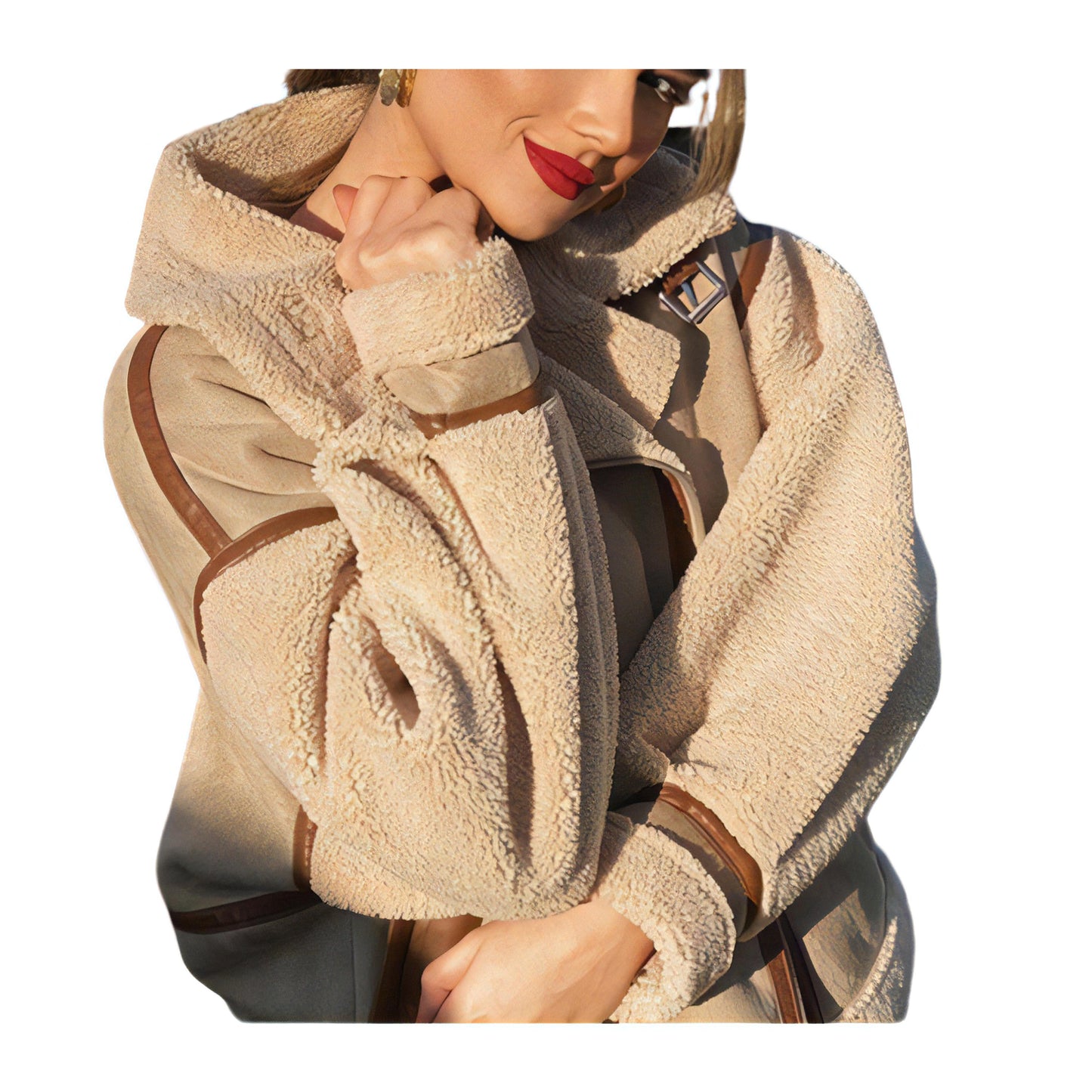 Veste aviateur femme crème