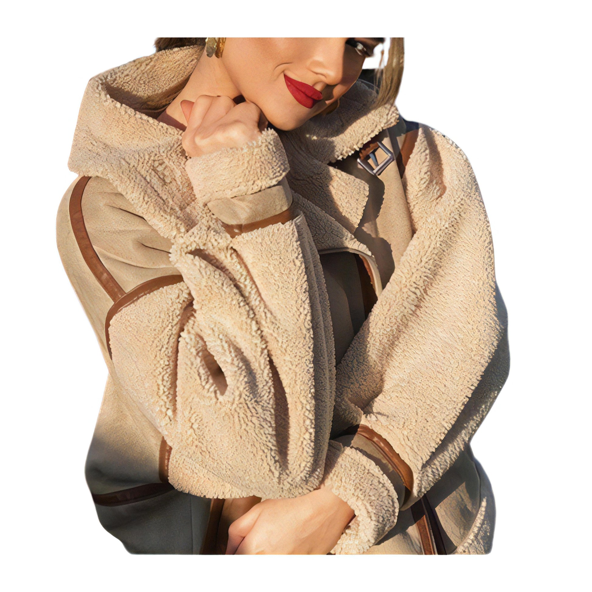 Veste aviateur femme crème